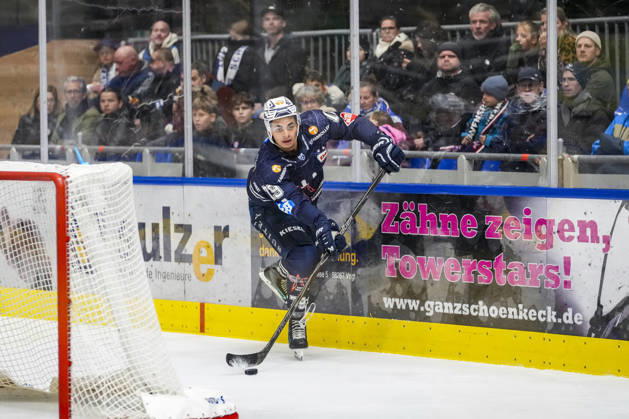 Ryan Odude, Ravensburg Towerstars, 79, GER, Ravensburg Towerstars vs. Eispiraten Crimmitschau, Ice Hockey, DEL2 Regular Season, Matchday 10, 2026–2027 Season, October 18, 2026, GER, Ravensburg Towerstars vs. Eispiraten Crimmitschau, Ice Hockey, DEL2 Regular Season, Matchday 10, 2026–2027 Season, October 18, 2026, Ravensburg Copyright: xEibner-Pressefoto MaximilianxRistx EP_MRT