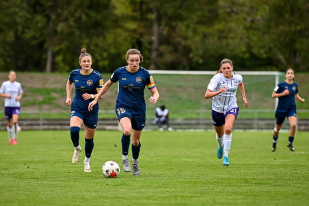 October 18, 2026, Soccer, Women s Bundesliga 2, 2026–2027, Matchday 9, SG 99 Andernach vs. SGS Essen: Vanessa Zilligen (15) runs with the ball toward the penalty area