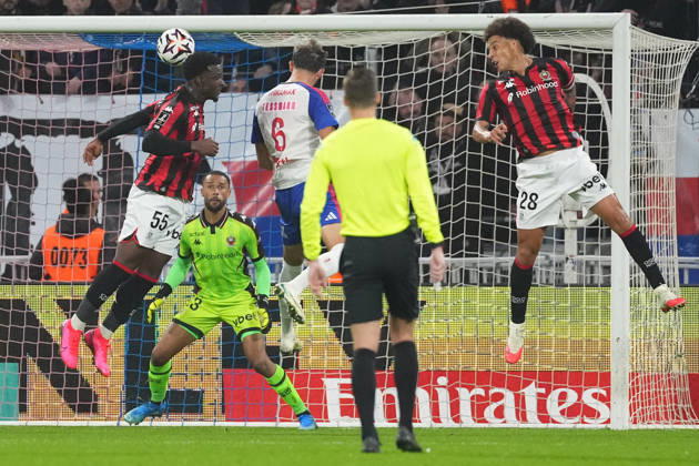 Olympique Lyonnais v OGC Nice - Ligue 1 McDonald s 2026 2027 Tanner TESSMANN of Olympique Lyonnais scores his team second goal during Ligue 1 McDonald s match between Lyon and Nice at Groupama Stadium on October 18, 2026 in Lyon, France. Lyon France  Copyright: xDavexWinterx 776577179
