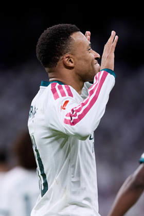 October 18, 2026, Madrid, Madrid, Spain: Kylian Mbappe of Real Madrid CF celebrates after scoring a goal during La Liga football match between Real Madrid CF and Sevilla at Santiago Bernabeu Stadium in Madrid, Spain, October 18, 2026 Soccer 2026: Real Madrid CF Vs Sevilla  - ZUMAa206 20261018_zsp_a206_060 Copyright: xRubenxAlbarranx