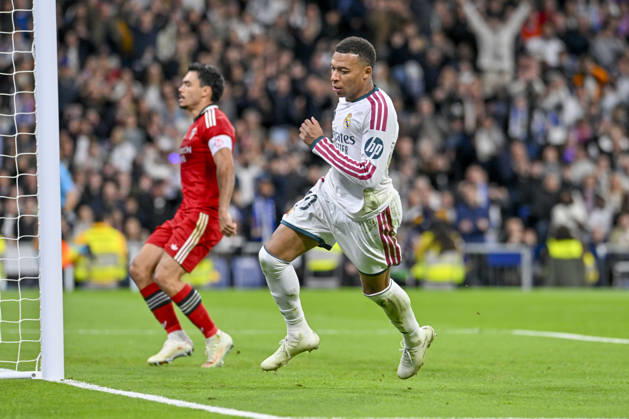 October 18, 2026, Madrid, Madrid, Spain: 10 KYLIAN MBAPPE of Real Madrid CF celebrates a goal during the match on Matchday 9 of the 2026-27 National League First Division Championship between REAL MADRID C.F. and SEVILLA FC, played at the Bernabeu Stadium on October 17, 2026, in Madrid, Spain. REAL MADRID C.F. Vs. SEVILLA FC - 2026 27 National League First Division Championship 10.18.26  - ZUMAc312 20261018_zsp_c312_031 Copyright: xOscarxManuelxSanchezx
