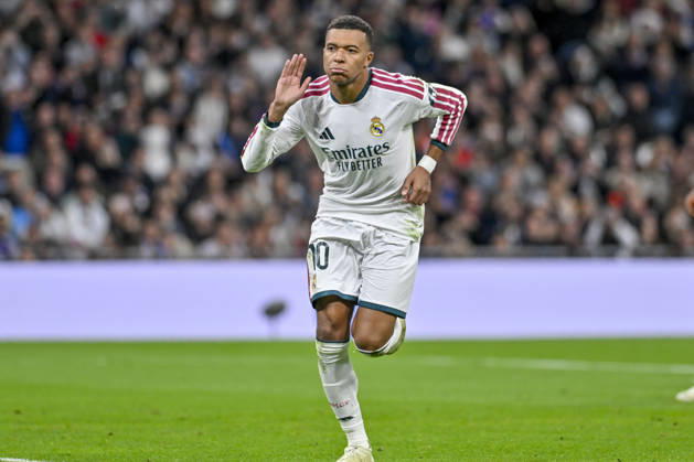 October 18, 2026, Madrid, Madrid, Spain: 10 KYLIAN MBAPPE of Real Madrid CF celebrates a goal during the match on Matchday 9 of the 2026-27 National League First Division Championship between REAL MADRID C.F. and SEVILLA FC, played at the Bernabeu Stadium on October 17, 2026, in Madrid, Spain. REAL MADRID C.F. Vs. SEVILLA FC - 2026 27 National League First Division Championship 10.18.26  - ZUMAc312 20261018_zsp_c312_082 Copyright: xOscarxManuelxSanchezx