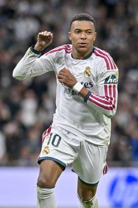 October 18, 2026, Madrid, Madrid, Spain: 10 KYLIAN MBAPPE of Real Madrid CF celebrates a goal during the match on Matchday 9 of the 2026-27 National League First Division Championship between REAL MADRID C.F. and SEVILLA FC, played at the Bernabeu Stadium on October 17, 2026, in Madrid, Spain. REAL MADRID C.F. Vs. SEVILLA FC - 2026 27 National League First Division Championship 10.18.26  - ZUMAc312 20261018_zsp_c312_083 Copyright: xOscarxManuelxSanchezx
