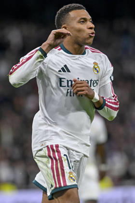 October 18, 2026, Madrid, Madrid, Spain: 10 KYLIAN MBAPPE of Real Madrid CF celebrates a goal during the match on Matchday 9 of the 2026-27 National League First Division Championship between REAL MADRID C.F. and SEVILLA FC, played at the Bernabeu Stadium on October 17, 2026, in Madrid, Spain. REAL MADRID C.F. Vs. SEVILLA FC - 2026 27 National League First Division Championship 10.18.26  - ZUMAc312 20261018_zsp_c312_086 Copyright: xOscarxManuelxSanchezx