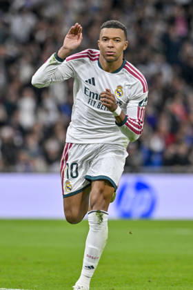 October 18, 2026, Madrid, Madrid, Spain: 10 KYLIAN MBAPPE of Real Madrid CF celebrates a goal during the match on Matchday 9 of the 2026-27 National League First Division Championship between REAL MADRID C.F. and SEVILLA FC, played at the Bernabeu Stadium on October 17, 2026, in Madrid, Spain. REAL MADRID C.F. Vs. SEVILLA FC - 2026 27 National League First Division Championship 10.18.26  - ZUMAc312 20261018_zsp_c312_088 Copyright: xOscarxManuelxSanchezx