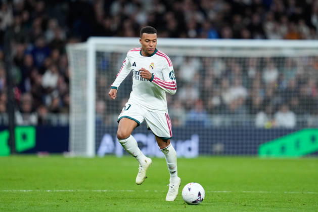 October 18, 2026, Madrid, Madrid, Spain: Kylian Mbappe of Real Madrid CF runs with the ball during the Spanish League, LaLiga EA Sports, football match between Real Madrid and Sevilla FC at Bernabeu stadium on October 18, 2026, in Madrid, Spain. Real Madrid V Sevilla FC - LaLiga EA Sports  - ZUMAa181 20261018_zaa_a181_427 Copyright: xDennisxAgyemanx