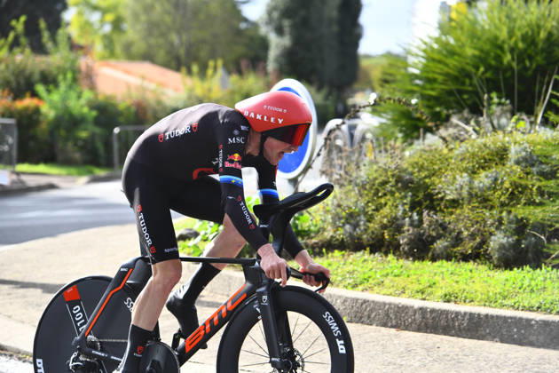 October 18, 2026, Les Herbiers, Pays De La Loire, France: Team Tudor Pro Cycling Team s Swiss rider Stefan Kung competes in the Chrono des Nations in Les Herbiers, France, on October 18, 2026. Les Herbiers France - ZUMAh284 20261018_znp_h284_002 Copyright: xRonanxHoussinx