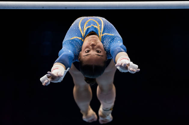 October 19, 2026: Emelie Westlund of Sweden competes in the women’s uneven bars qualifying round during day three of the 2026 Artistic Gymnastics World Championships on October 19, 2026 in Rotterdam. Photo by Joel Marklund, BILDBYRÅN, code JM JM0860 bbeng artistic gymnastics artistic gymnastics gymnastics world championships women s artistic gymnastics artistic gymnastics gymnastics world championships women s Sweden  Copyright: JOELxMARKLUND BB261019JM001