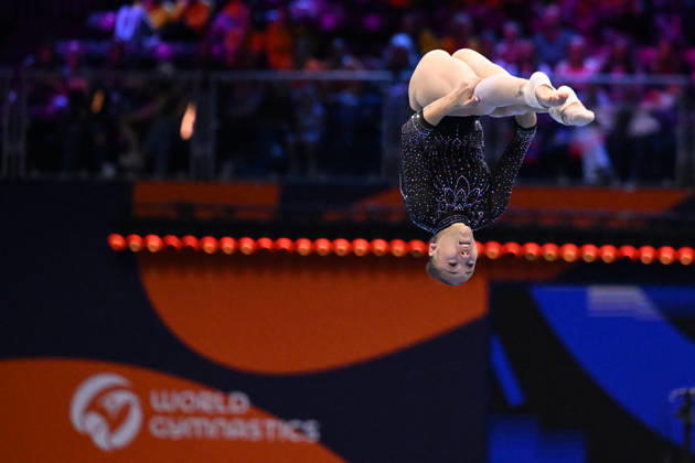 OTHER - Gymnastics - 54th Artistic Gymnastics World Championships Photo by IPA ABACAPRESS.COM89904543 - NEMOUR Kaylia (ALG) on the floor during the 54th Artistic Gymnastics World Championships in Rotterdam, Netherlands, October 19, 2026 Rotterdam Netherlands  Copyright: xIPAxSport ABACAx