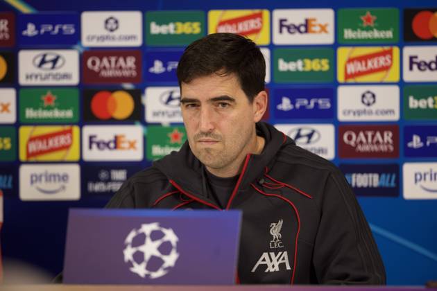 Football - UEFA Champions League - Liverpool FC v Villarreal CF - MD-1 LIVERPOOL, ENGLAND - Monday, October 19, 2026: Liverpool s head coach Andoni Iraola during a press conference, PK, Pressekonferenz at Anfield ahead of the UEFA Champions League 2026 27 League Phase MD3 match between Liverpool FC and Villarreal CF. (Photo by David Rawcliffe Propaganda) LIVERPOOL Anfield MERSEYSIDE ENGLAND  Copyright: xDavidxRawcliffex 2026-10-19-Liverpool_Villarreal_MD-1-091