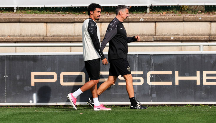 October 19, 2026, Stuttgart, Soccer, UEFA Champions League, 2026–2027 Season, VfB Stuttgart Training, Tiago Tomas, Maik Franz