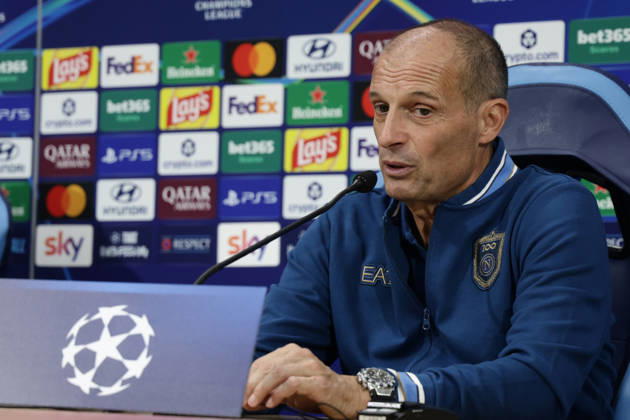 press conference, PK, Pressekonferenz SSC Napoli Napoli™s Italian coach Massimiliano Allegri during the SSC Napoli press conference the day before the Champions League football match against Bodo Glimt at the Diego Armando Maradona stadium in Napoli on 19, October, 2026. ABP11765 Copyright: xAntonioxBalascox