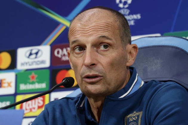 press conference, PK, Pressekonferenz SSC Napoli Napoli™s Italian coach Massimiliano Allegri during the SSC Napoli press conference the day before the Champions League football match against Bodo Glimt at the Diego Armando Maradona stadium in Napoli on 19, October, 2026. ABP11782 Copyright: xAntonioxBalascox