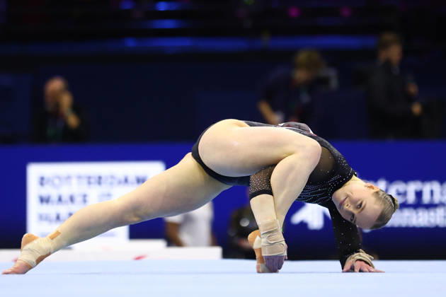 October 19, 2026, Rotterdam, Netherlands: ELSABETH BLACK of Team Canada competes in the Floor Exercise of the Women s Qualification of the 54th Artistic Gymnastics World Championships at the Ahoy Arena in Rotterdam, Netherlands. Rotterdam Netherlands - ZUMAc179 20261019_zep_c179_074 Copyright: xMickaelxChavetx