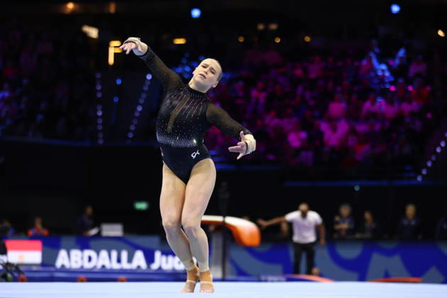 October 19, 2026, Rotterdam, Netherlands: ELSABETH BLACK of Team Canada competes in the Floor Exercise of the Women s Qualification of the 54th Artistic Gymnastics World Championships at the Ahoy Arena in Rotterdam, Netherlands. Artistic Gymnastics 2026: World Championships - ZUMAc179 20261019_zep_c179_076 Copyright: xMickaelxChavetx
