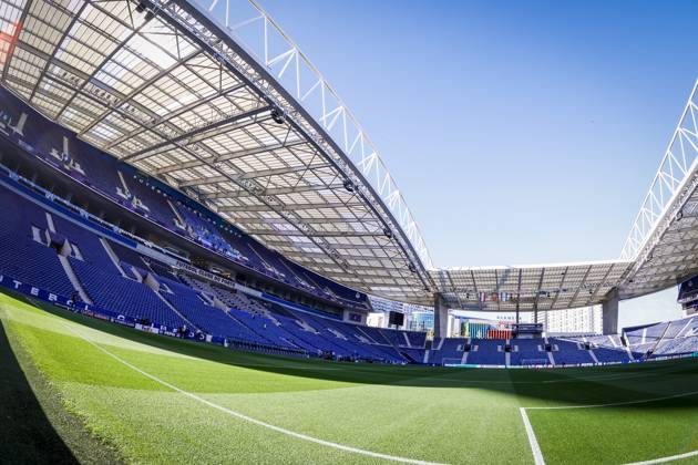 PORTO , 19-10-2026 , Estadio do Dragao , season 2026 2027 , UEFA Champions League football , Picture shows inside view Estadio do Dragao press conference, PK, Pressekonferenz and training PSV  x208826483x Copyright: