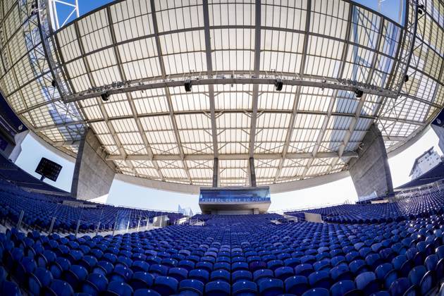 PORTO , 19-10-2026 , Estadio do Dragao , season 2026 2027 , UEFA Champions League football , Picture shows inside view Estadio do Dragao press conference, PK, Pressekonferenz and training PSV  x208826486x Copyright: