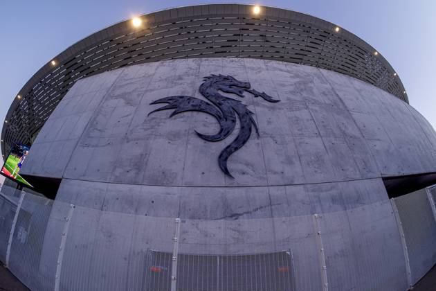 PORTO , 19-10-2026 , Estadio do Dragao , season 2026 2027 , UEFA Champions League football , Picture shows outside view Estadio do Dragao press conference, PK, Pressekonferenz and training PSV  x208826504x Copyright: