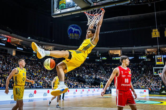 Basketball Berlin, October 19, 2026; 2026–2027 Season; Netto BBL Cup Round of 16; Alba Berlin; BMA365; Bamberg Baskets; Brandon Angel; Alba Berlin, No. 21