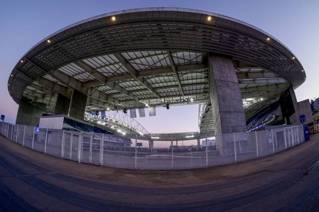 PORTO , 19-10-2026 , Estadio do Dragao , season 2026 2027 , UEFA Champions League football , Picture shows outside view Estadio do Dragao press conference, PK, Pressekonferenz and training PSV  x208826514x Copyright: