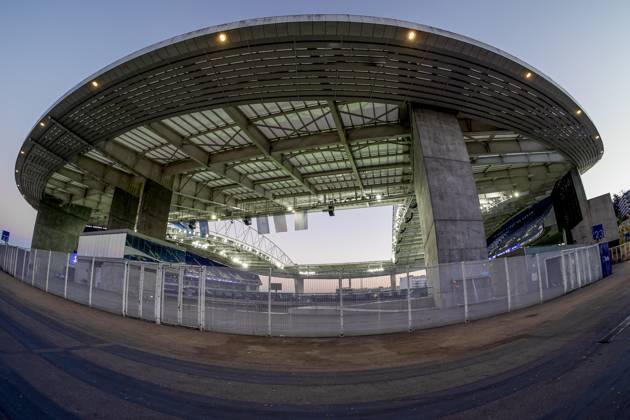 PORTO , 19-10-2026 , Estadio do Dragao , season 2026 2027 , UEFA Champions League football , press conference, PK, Pressekonferenz PSV , Picture shows outside view Estadio do Dragao Press conference and training PSV  x208826924x Copyright: