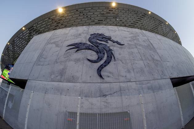 PORTO , 19-10-2026 , Estadio do Dragao , season 2026 2027 , UEFA Champions League football , press conference, PK, Pressekonferenz PSV , Picture shows outside view Estadio do Dragao Press conference and training PSV  x208826932x Copyright: