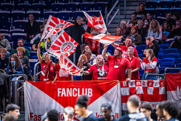 Basketball Berlin, October 19, 2026; 2026–2027 Season; Netto BBL Cup Round of 16; Alba Berlin; BMA365; Bamberg Baskets; Bamberg Fans