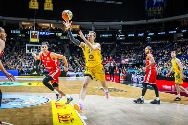 Basketball Berlin, October 19, 2026; 2026–2027 Season; Netto BBL Cup Round of 16; Alba Berlin; BMA365; Bamberg Baskets; Justin Bean; Alba Berlin, No. 34