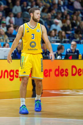 Pictured: Jordan Wright, BMA365 Bamberg Baskets, March 19, 2026; Alba Berlin vs. BMA365 Bamberg Baskets, BBL Cup Round of 16, Basketball, 2026–27 Season, Uber Arena Copyright: HMBxMedia xPascalxSpanehl
