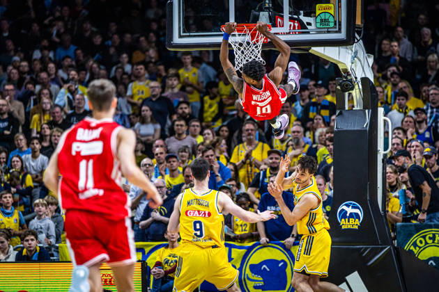 Basketball Berlin, October 19, 2026; 2026–2027 Season; Netto BBL Cup Round of 16; Alba Berlin; BMA365; Bamberg Baskets; Mylik Wilson; Bamberg, No. 10