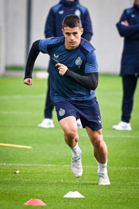 Club Brugge v RC Lens - UEFA Champions League preparations Club Brugge s Nicolo Tresoldi pictured during a training session of football team Club Brugge KV, on Tuesday 20 October 2026 at the team s basecamp in Westkapelle (Knokke-Heist), Belgium, as preparation for the the UEFA Champions League game against RC Lens. (Photo News Elias Rom) Knokke-Heist Belgium  Copyright: xPhotonewsx xEliasxRomx