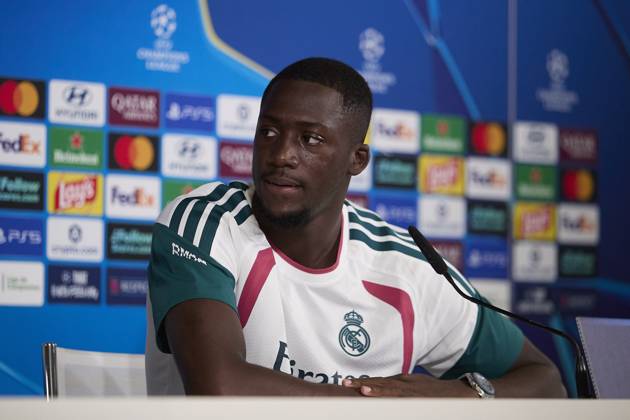October 20, 2026, Madrid, Spain: Ibrahima Konate (Real Madrid CF) attends a press conference, PK, Pressekonferenz on the eve of the UEFA Champions League 2026 2027 match between Real Madrid CF and RB Leipzig..Real Madrid CF is holding a press conference ahead of its third UEFA Champions League game. UEFA Champions League 2026 2027 - Real Madrid CF Press Conference In Madrid, Spain - 20 Oct 2026 - ZUMAs197 20261020_aaa_s197_074 Copyright: xFedericoxTitonex