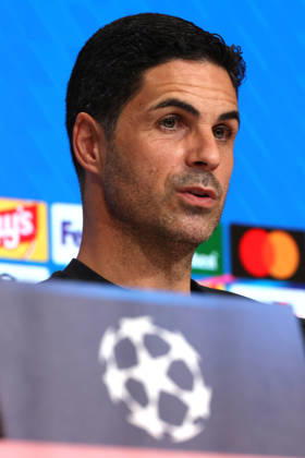 Arsenal press conference, PK, Pressekonferenz Champions League Arsenal Manager, Mikel Arteta during the Arsenal MD-1 Press Conference ahead of Bayern Munich vs Arsenal, Allianz Arena, Munich, Germany on 20 October 2026 Credit: Tiego Grenho Every Second Media Editorial use only. All images are copyright Every Second Media Limited. No images may be reproduced without prior permission. Copyright: xIMAGO EveryxSecondxMediax ESM-2240-0001 TiegoxGrenhox xEveryxSecondxMediax