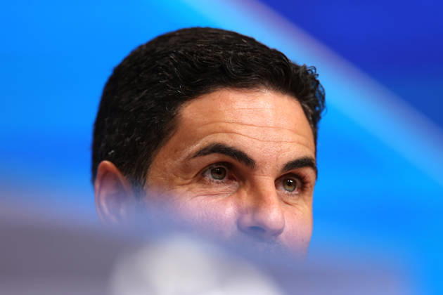 Arsenal press conference, PK, Pressekonferenz Champions League Arsenal Manager, Mikel Arteta looks on during the Arsenal MD-1 Press Conference ahead of Bayern Munich vs Arsenal, Allianz Arena, Munich, Germany on 20 October 2026 Credit: Tiego Grenho Every Second Media Editorial use only. All images are copyright Every Second Media Limited. No images may be reproduced without prior permission. Copyright: xIMAGO EveryxSecondxMediax ESM-2240-0007 TiegoxGrenhox xEveryxSecondxMediax