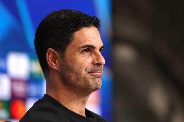 Arsenal press conference, PK, Pressekonferenz Champions League Arsenal Manager, Mikel Arteta looks on during the Arsenal MD-1 Press Conference ahead of Bayern Munich vs Arsenal, Allianz Arena, Munich, Germany on 20 October 2026 Credit: Tiego Grenho Every Second Media Editorial use only. All images are copyright Every Second Media Limited. No images may be reproduced without prior permission. Copyright: xIMAGO EveryxSecondxMediax ESM-2240-0008 TiegoxGrenhox xEveryxSecondxMediax