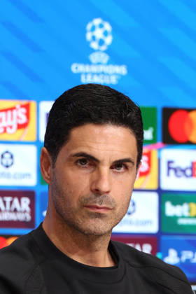 Arsenal press conference, PK, Pressekonferenz Champions League Arsenal Manager, Mikel Arteta looks on during the Arsenal MD-1 Press Conference ahead of Bayern Munich vs Arsenal, Allianz Arena, Munich, Germany on 20 October 2026 Credit: Tiego Grenho Every Second Media Editorial use only. All images are copyright Every Second Media Limited. No images may be reproduced without prior permission. Copyright: xIMAGO EveryxSecondxMediax ESM-2240-0009 TiegoxGrenhox xEveryxSecondxMediax