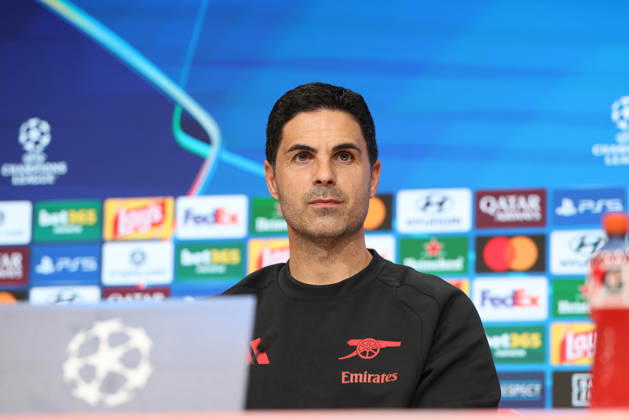 Mikel Arteta, Arsenal FC Head Coach, at a press conference, GER, press conference, Arsenal FC, soccer, UEFA Champions League, Matchday 3, group stage, 2026–2027 season, October 20, 2026, GER, press conference, Arsenal FC, soccer, UEFA Champions League, Matchday 3, group stage, 2026–2027 season, October 20, 2026, Munich Copyright: xEibner-Pressefoto JennixMaulx EP_JML