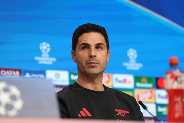 Mikel Arteta, Arsenal FC Head Coach, at a press conference, GER, press conference, Arsenal FC, soccer, UEFA Champions League, Matchday 3, group stage, 2026–2027 season, October 20, 2026, GER, press conference, Arsenal FC, soccer, UEFA Champions League, Matchday 3, group stage, 2026–2027 season, October 20, 2026, Munich Copyright: xEibner-Pressefoto JennixMaulx EP_JML