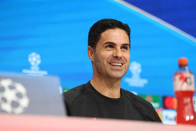 Mikel Arteta, Arsenal FC Head Coach, at a press conference, GER, press conference, Arsenal FC, soccer, UEFA Champions League, Matchday 3, group stage, 2026–2027 season, October 20, 2026, GER, press conference, Arsenal FC, soccer, UEFA Champions League, Matchday 3, group stage, 2026–2027 season, October 20, 2026, Munich Copyright: xEibner-Pressefoto JennixMaulx EP_JML