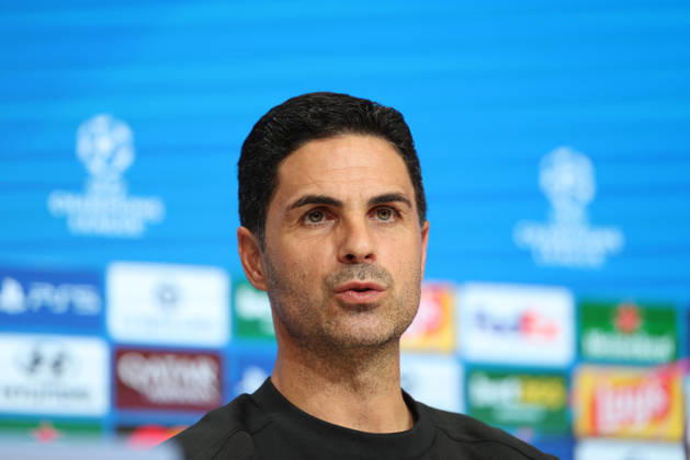 Mikel Arteta, Arsenal FC Head Coach, at a press conference, GER, press conference, Arsenal FC, soccer, UEFA Champions League, Matchday 3, group stage, 2026–2027 season, October 20, 2026, GER, press conference, Arsenal FC, soccer, UEFA Champions League, Matchday 3, group stage, 2026–2027 season, October 20, 2026, Munich Copyright: xEibner-Pressefoto JennixMaulx EP_JML