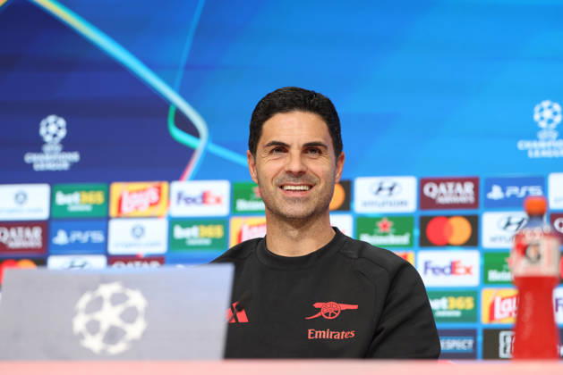 Mikel Arteta, Arsenal FC Head Coach, at a press conference, GER, press conference, Arsenal FC, soccer, UEFA Champions League, Matchday 3, group stage, 2026–2027 season, October 20, 2026, GER, press conference, Arsenal FC, soccer, UEFA Champions League, Matchday 3, group stage, 2026–2027 season, October 20, 2026, Munich Copyright: xEibner-Pressefoto JennixMaulx EP_JML