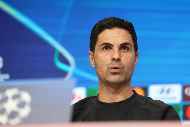 Mikel Arteta, Arsenal FC Head Coach, at a press conference, GER, press conference, Arsenal FC, soccer, UEFA Champions League, Matchday 3, group stage, 2026–2027 season, October 20, 2026, GER, press conference, Arsenal FC, soccer, UEFA Champions League, Matchday 3, group stage, 2026–2027 season, October 20, 2026, Munich Copyright: xEibner-Pressefoto JennixMaulx EP_JML