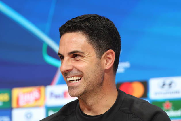 Mikel Arteta, Arsenal FC Head Coach, at a press conference, GER, press conference, Arsenal FC, soccer, UEFA Champions League, Matchday 3, group stage, 2026–2027 season, October 20, 2026, GER, press conference, Arsenal FC, soccer, UEFA Champions League, Matchday 3, group stage, 2026–2027 season, October 20, 2026, Munich Copyright: xEibner-Pressefoto JennixMaulx EP_JML