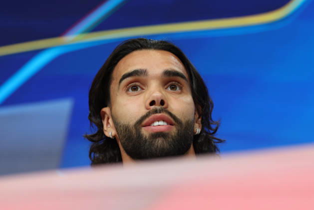 David Raya, Arsenal FC, No. 01 at the press conference, GER, press conference, Arsenal FC, soccer, UEFA Champions League, Matchday 3, group stage, 2026–2027 season, October 20, 2026, GER, press conference, Arsenal FC, soccer, UEFA Champions League, Matchday 3, group stage, 2026–2027 season, October 20, 2026, Munich Copyright: xEibner-Pressefoto JennixMaulx EP_JML