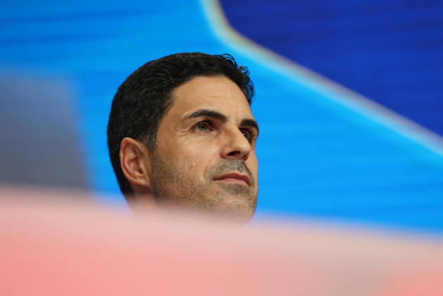 Mikel Arteta, Arsenal FC Head Coach, at a press conference, GER, press conference, Arsenal FC, soccer, UEFA Champions League, Matchday 3, group stage, 2026–2027 season, October 20, 2026, GER, press conference, Arsenal FC, soccer, UEFA Champions League, Matchday 3, group stage, 2026–2027 season, October 20, 2026, Munich Copyright: xEibner-Pressefoto JennixMaulx EP_JML