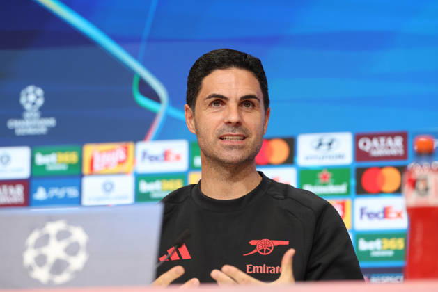 Mikel Arteta, Arsenal FC Head Coach, at a press conference, GER, press conference, Arsenal FC, soccer, UEFA Champions League, Matchday 3, group stage, 2026–2027 season, October 20, 2026, GER, press conference, Arsenal FC, soccer, UEFA Champions League, Matchday 3, group stage, 2026–2027 season, October 20, 2026, Munich Copyright: xEibner-Pressefoto JennixMaulx EP_JML