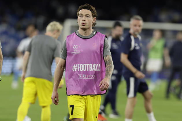 Champions League match SSC Napoli vs Bodo Glimt Bodo Glimt s Norwegian midfielder Patrick Berg during the Uefa champions league match between SSC Napoli vs Bodo Glimt at the Diego Armando Maradona Stadium in Naples on October 20, 2026. _BPH0366 Copyright: xAntonioxBalascox