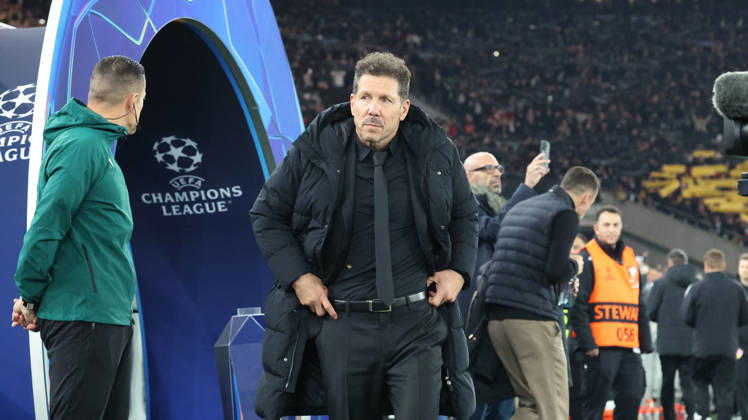 October 20, 2026, xrekx, Soccer, UEFA Champions League, VfB Stuttgart vs. Atlético Madrid, Diego Simeone, Coach of Atlético Madrid, Stuttgart