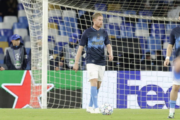Champions League match SSC Napoli vs Bodo Glimt Napoli s Belgian midfielder Kevin De Bruyne during the Uefa champions league match between SSC Napoli vs Bodo Glimt at the Diego Armando Maradona Stadium in Naples on October 20, 2026. _BPH0376 Copyright: xAntonioxBalascox