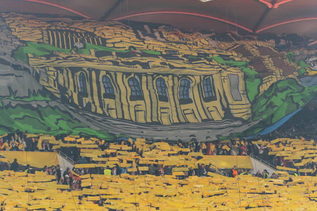 October 20, 2026, xjyhynx, Soccer, UEFA Champions League, VfB Stuttgart vs. Atlético Madrid, v l Choreography by VfB Stuttgart fans in Stuttgart